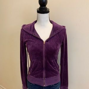 rich purple Juicy Couture hoodie, size small, super soft!